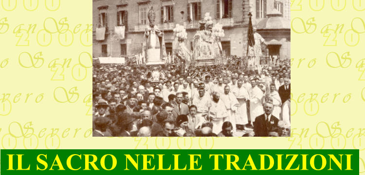 IL SACRO NELLE TRADIZIONI