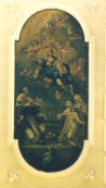La tela presente sulla volta della chiesa (foto *)