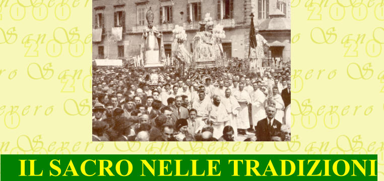 IL SACRO NELLE TRADIZIONI
