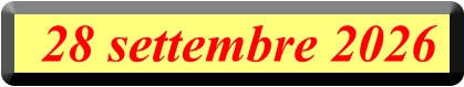 28 settembre 2026