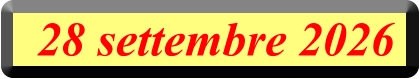 28 settembre 2026