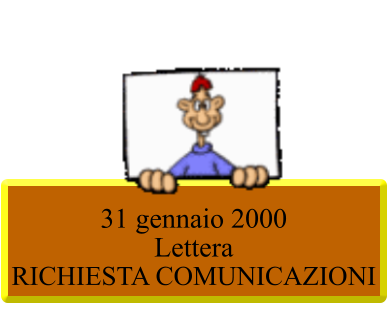 31 gennaio 2000 Lettera  RICHIESTA COMUNICAZIONI