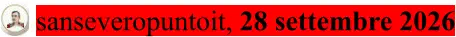 sanseveropuntoit, 28 settembre 2026